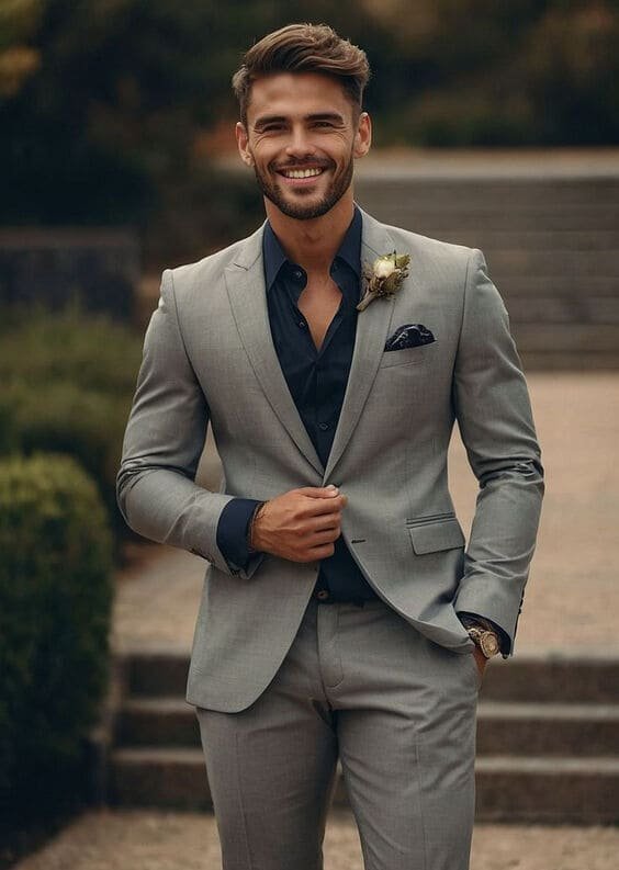 Traje Italiano Gris
